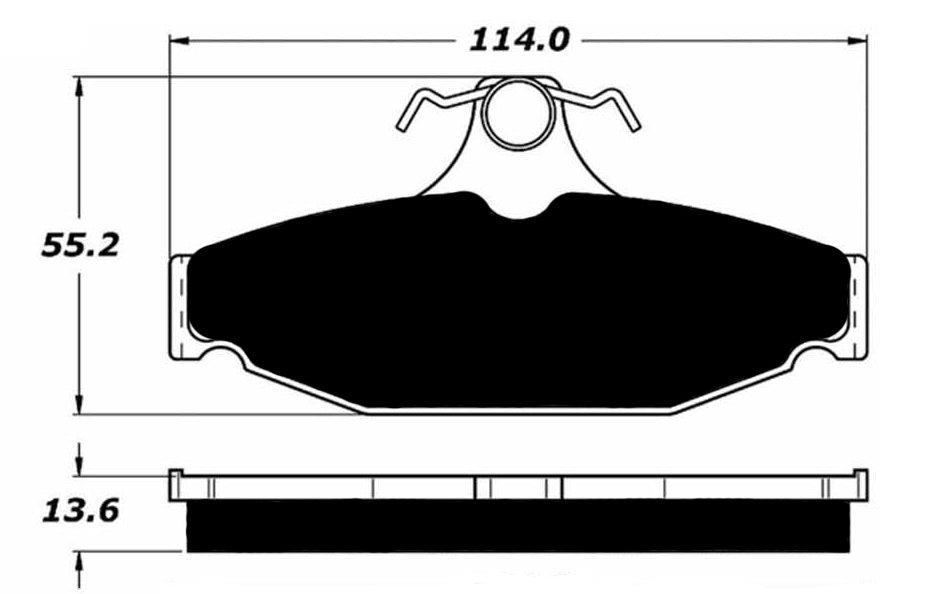 Porterfield Brake Pads for 1990 PONTIAC FIREBIRD w/Rear Discs FR SPORT