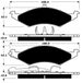 Porterfield Brake Pads for 1987 FORD TAURUS Rear Disc w/steel piston FR SPORT