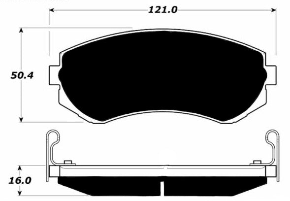 Porterfield Brake Pads for 1989 NISSAN 240sx w/o ABS FR SPORT
