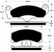 Porterfield Brake Pads for 1988 FORD MUSTANG V8 FR SPORT