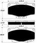 Porterfield Brake Pads for 1996 TOYOTA 4RUNNER FR SPORT