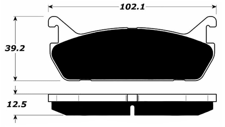 Porterfield Brake Pads for 1990 MAZDA PROTEGE 4WD FR SPORT
