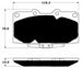 Porterfield Brake Pads for 1997 NISSAN SKYLINE GTT R34 FR SPORT