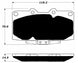 Porterfield Brake Pads for 2002 NISSAN SKYLINE GTT R34 FR SPORT