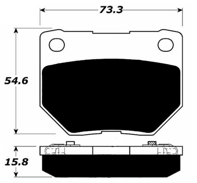 Porterfield Brake Pads for 1990 NISSAN SKYLINE GTR R32 FR SPORT