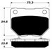 Porterfield Brake Pads for 1990 NISSAN SKYLINE GTR R32 FR SPORT