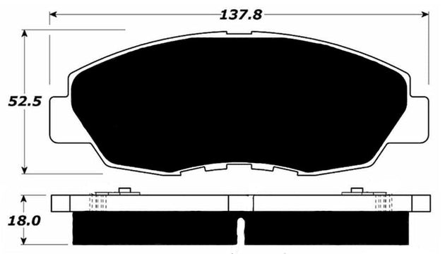 Porterfield Brake Pads for 1990 HONDA ACCORD Sedan - Akebono Front Caliper R/Drum FR SPORT