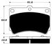 Porterfield Brake Pads for 1990 MAZDA 323 FR SPORT