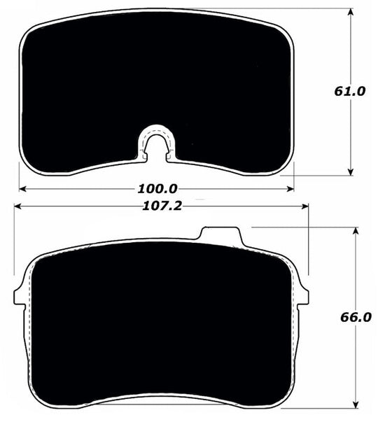 Porterfield Brake Pads for 1992 AUDI V8 Quattro ATE F/Caliper FR SPORT