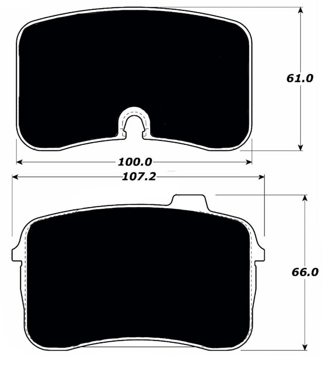 Porterfield Brake Pads for 1990 AUDI V8 Quattro ATE F/Caliper FR SPORT