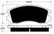 Porterfield Brake Pads for 1995 SUBARU IMPREZA WAGON Rear Drum Brakes FR SPORT