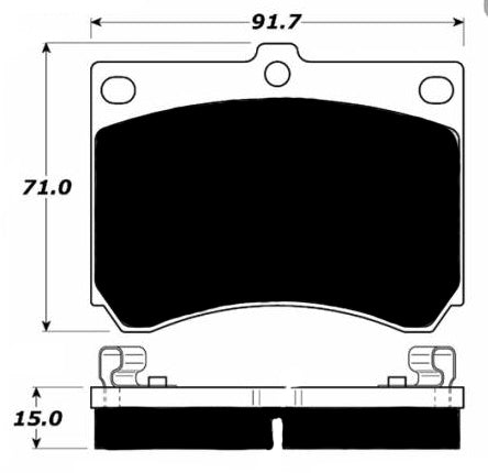 Porterfield Brake Pads for 1990 MAZDA PROTEGE 4WD FR SPORT