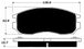 Porterfield Brake Pads for 1990 MITSUBISHI Eclipse 4WD Turbo FR SPORT