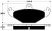 Porterfield Brake Pads for 1996 DODGE VIPER FR SPORT