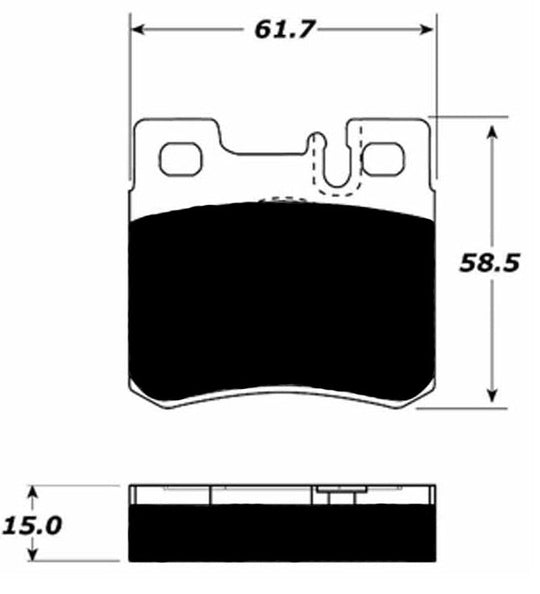 Porterfield Brake Pads for 1994 MERCEDES-BENZ E320 FR SPORT