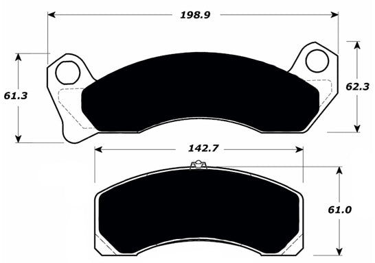 Porterfield Brake Pads for 1989 MERCURY MARQUIS Full Size Police FR SPORT
