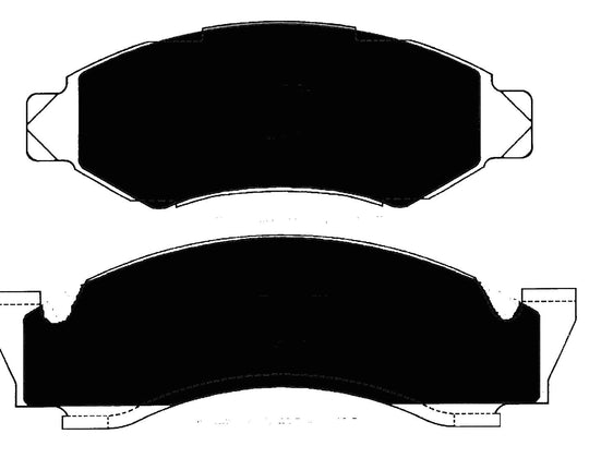 Porterfield Brake Pads for 1976 FORD BRONCO FR SPORT