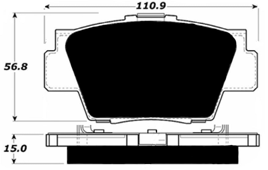 Porterfield Brake Pads for 1993 ACURA NSX FR SPORT