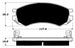 Porterfield Brake Pads for 1996 SATURN S SERIES - COUPE SC, SEDAN SL, W FR SPORT