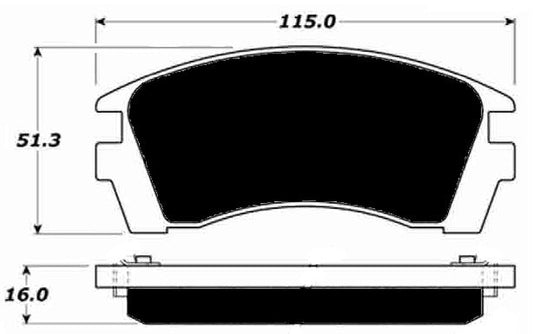 Porterfield Brake Pads for 1992 NISSAN NX Coupe 2.0L w/o ABS FR SPORT