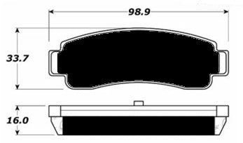Porterfield Brake Pads for 1991 NISSAN NX Coupe 2.0L w/ABS FR SPORT