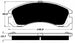 Porterfield Brake Pads for 1996 DODGE STEALTH 2WD FR SPORT