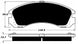 Porterfield Brake Pads for 2004 MITSUBISHI Montero Sport  2WD FR SPORT