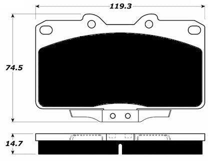 Porterfield Brake Pads for 1994 MITSUBISHI 3000 GT-VR4 FR SPORT