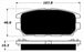 Porterfield Brake Pads for 1990 MITSUBISHI 3000 GT-VR4 FR SPORT