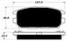 Porterfield Brake Pads for 1990 MITSUBISHI 3000 GT-VR4 FR SPORT