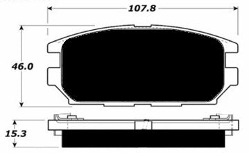 Porterfield Brake Pads for 1990 MITSUBISHI 3000 GT-VR4 FR SPORT