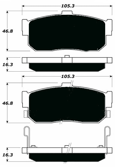 Porterfield Brake Pads for 1992 INFINITI G20 FR SPORT