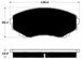 Porterfield Brake Pads for 1996 MAZDA MPV FR SPORT