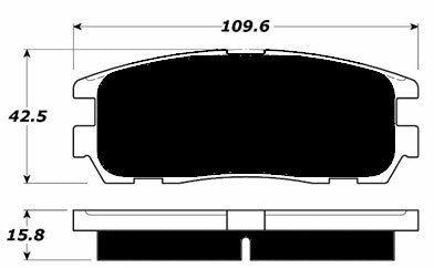 Porterfield Brake Pads for 1997 HONDA PASSPORT 6cyl FR SPORT