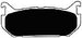 Porterfield Brake Pads for 1996 MAZDA MX-6 GT w/Rear Discs FR SPORT