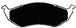 Porterfield Brake Pads for 1996 DODGE INTREPID FR SPORT