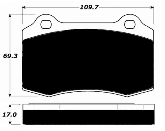 Porterfield Brake Pads for 1996 DODGE VIPER FR SPORT