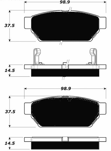 Porterfield Brake Pads for 1996 MITSUBISHI Mirage FR SPORT