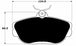 Porterfield Brake Pads for 1996 FORD TAURUS R/Disc FR SPORT