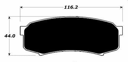 Porterfield Brake Pads for 1995 TOYOTA LANDCRUISER FR SPORT
