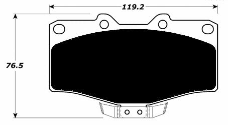 Porterfield Brake Pads for 1994 TOYOTA 4RUNNER FR SPORT
