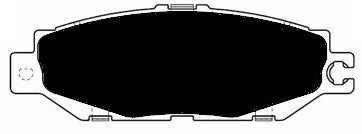 Porterfield Brake Pads for 1995 LEXUS LS 400 FR SPORT