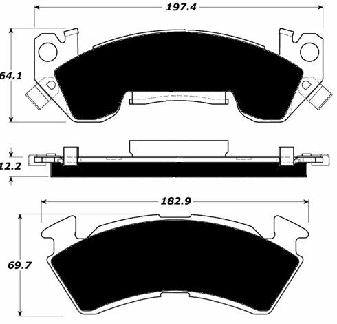 Porterfield Brake Pads for 1996 CHEVROLET IMPALA FR SPORT