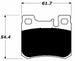 Porterfield Brake Pads for 1993 MERCEDES-BENZ 190E 2.6L w/ASR FR SPORT