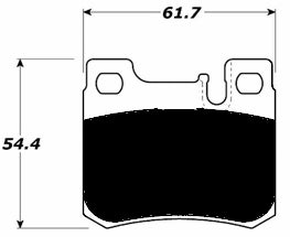 Porterfield Brake Pads for 1990 MERCEDES-BENZ 300E w/ASR exc. 4MATIC FR SPORT