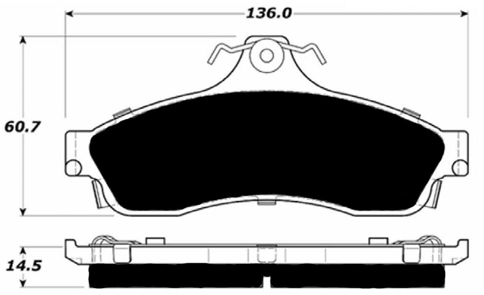 Porterfield Brake Pads for 1995 CHEVROLET IMPALA FR SPORT