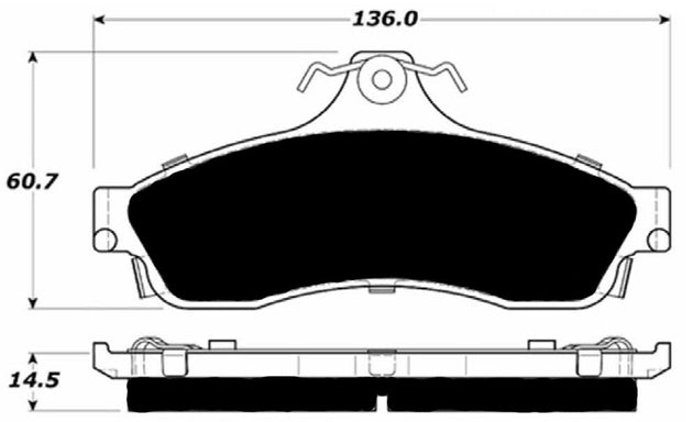 Porterfield Brake Pads for 1996 CHEVROLET IMPALA FR SPORT