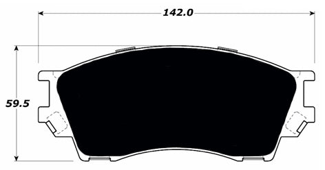 Porterfield Brake Pads for 1996 MAZDA MILLENIA FR SPORT