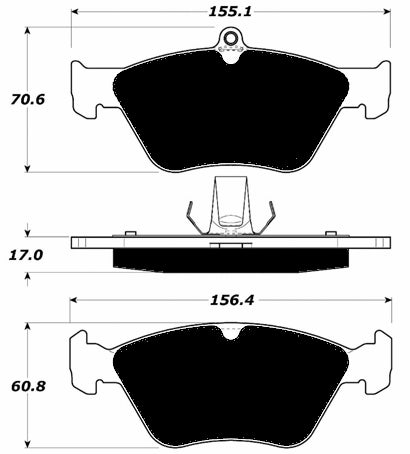 Porterfield Brake Pads for 1996 SAAB 900 Series FR SPORT