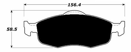 Porterfield Brake Pads for 1996 MERCURY MYSTIQUE R/Disc FR SPORT